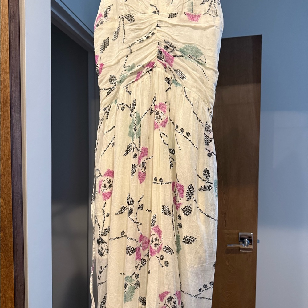 Isabel Marant White and Pink Sundress with Spaghetti Straps - Picture 5 of 6